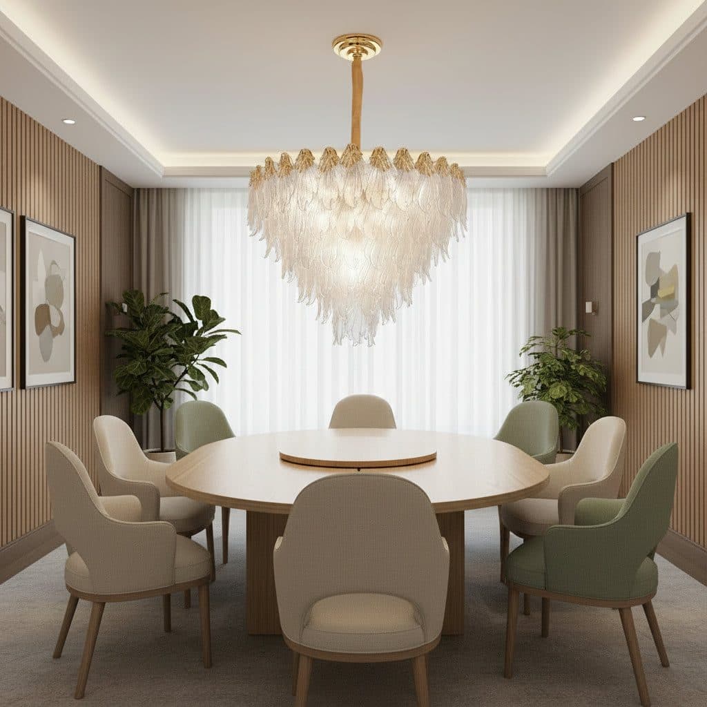 Candelabru Flippy Cristal MURANO Magno 12x E14 Auriu — imagine 6