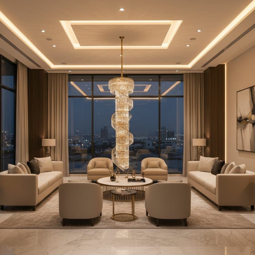 Candelabru Flippy Cristal SPIRO 39xE14 Auriu — imagine 5