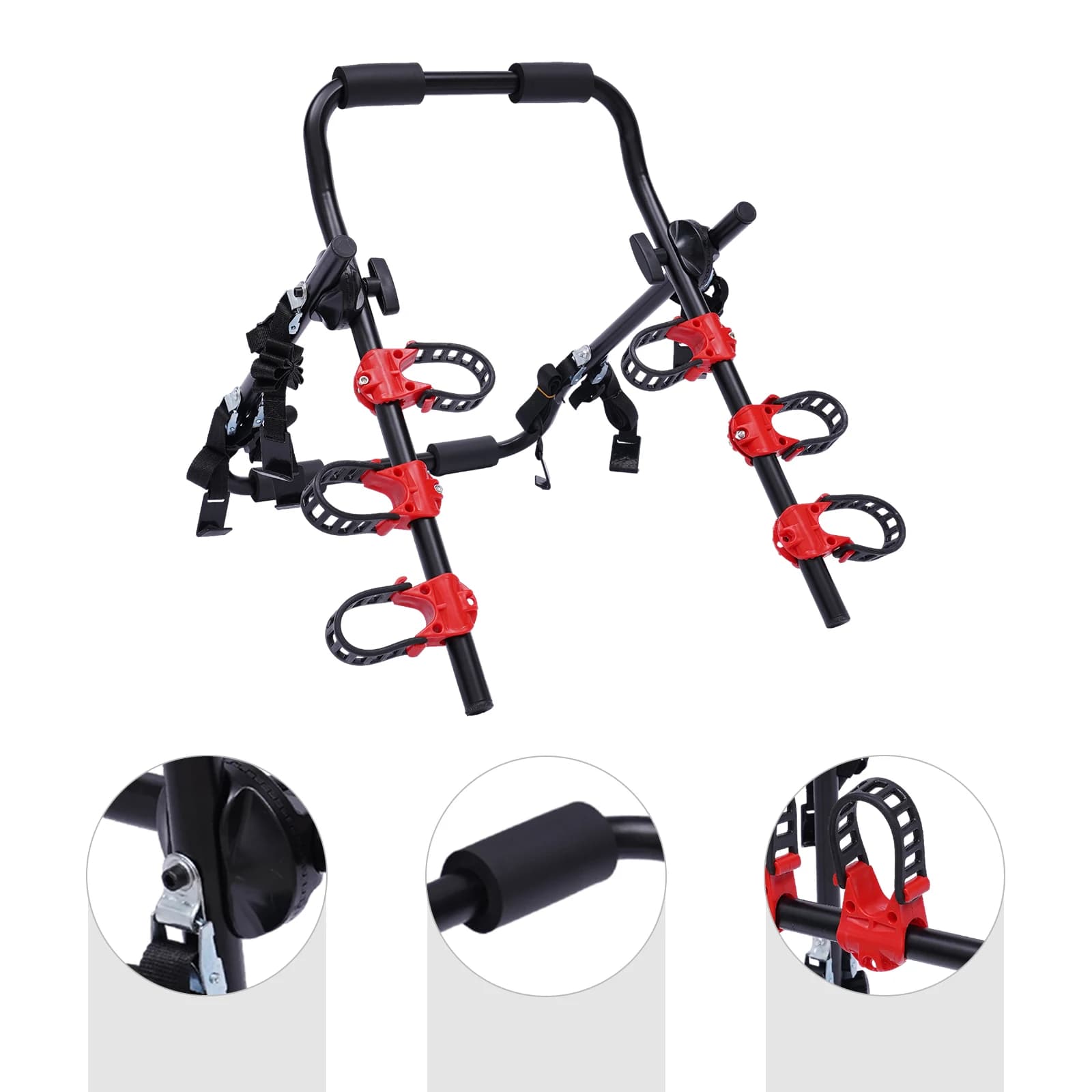 Suport auto pentru biciclete, 3 locuri, capacitate 58 kg — imagine 4