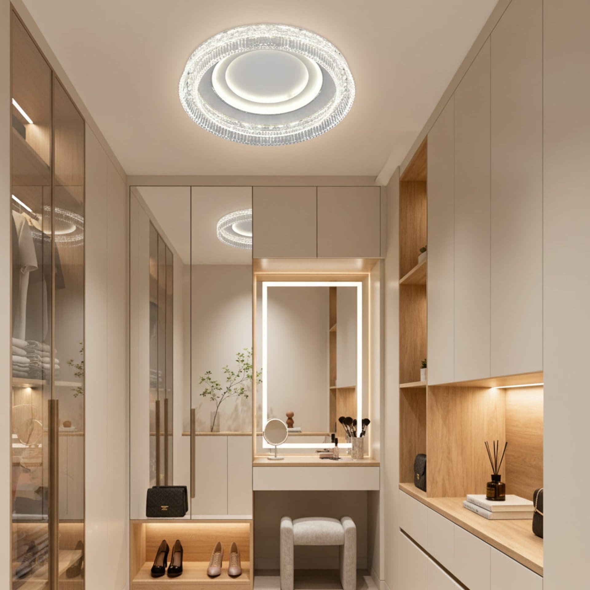 Lustra LED Flippy WON Nobile 67W Diametru 30cm Lumina Calda Neutra Rece Alb — imagine 3