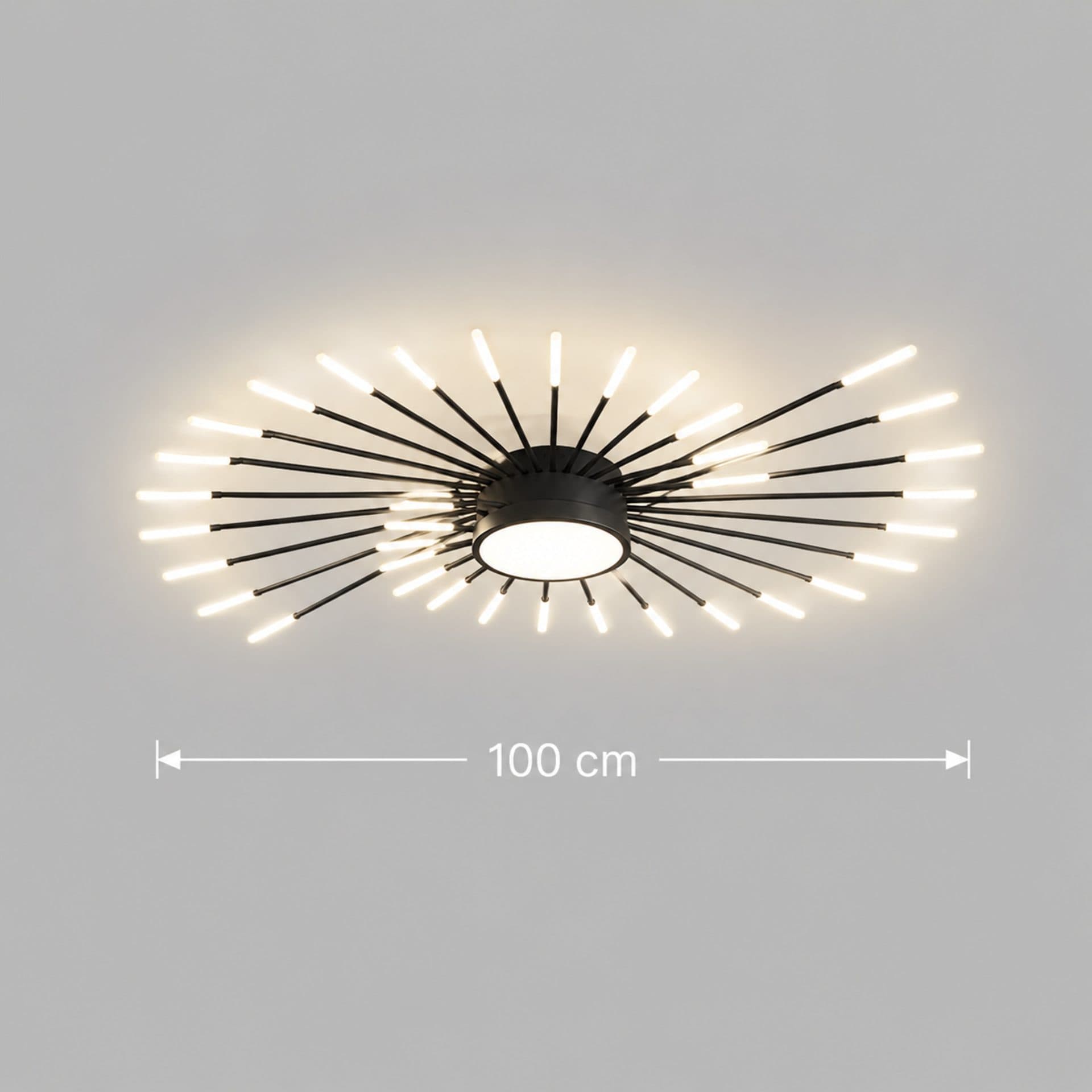 Lustra LED Flippy KALESA Grande, Lumina Neutra 4000K, 28W, Alb, Metal si Acril — imagine 4