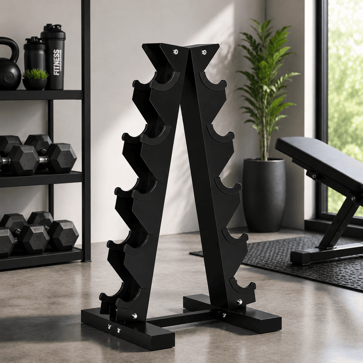 Suport gantere vertical 5 nivele Procart — imagine 1