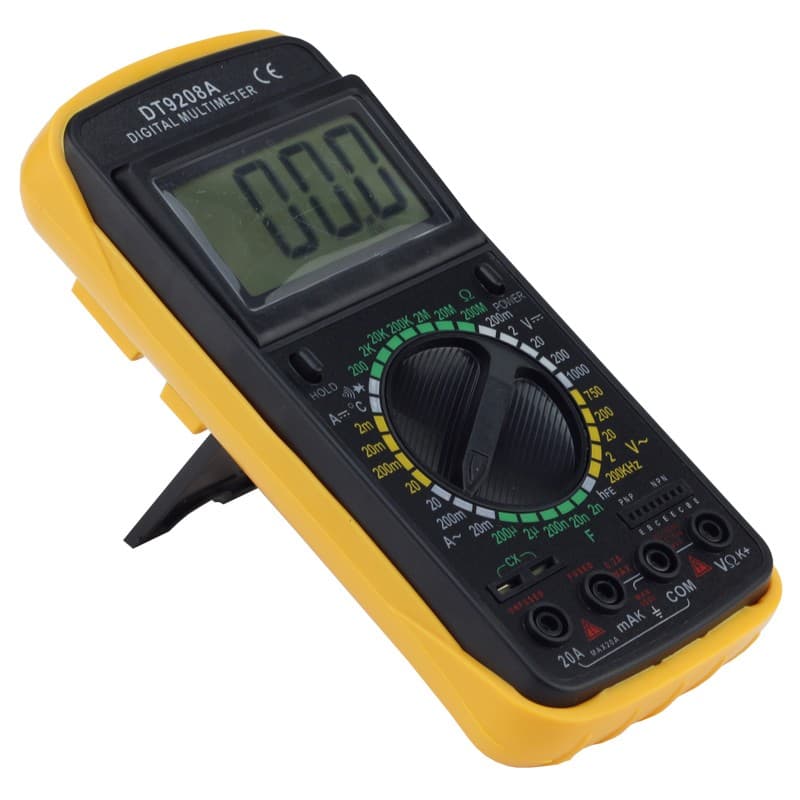 Multimetru digital 9V, display LCD, 32 pozitii, cablu de masurare — imagine 1