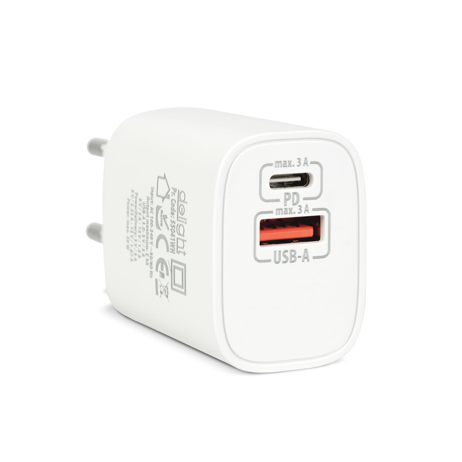 Incarcator priza USB si USB C PD 20W Fast Charge Universal Delight — imagine 1