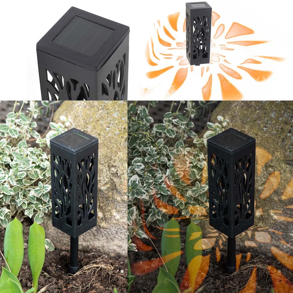 Set 4 Lampi solare de gradina tip Lampion cu LED — imagine 1