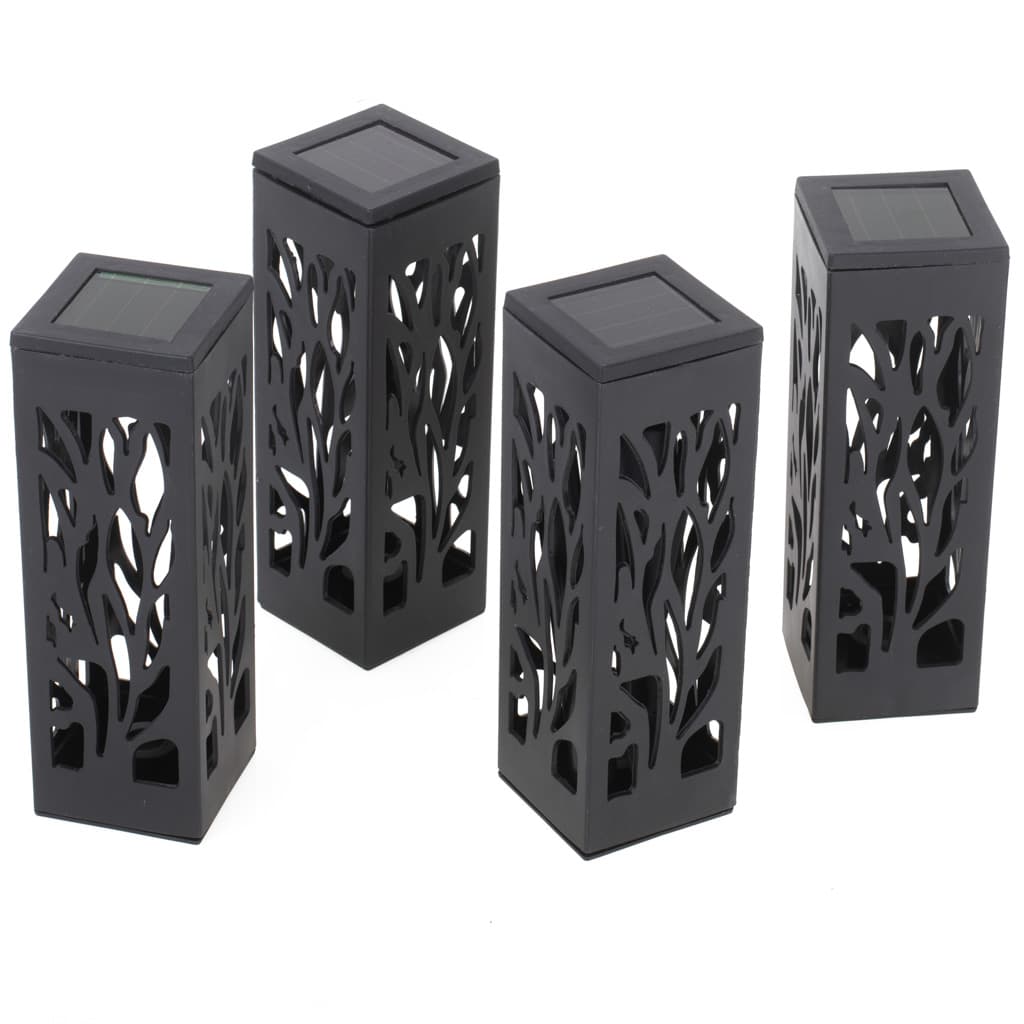 Set 4 Lampi solare de gradina tip Lampion cu LED — imagine 3