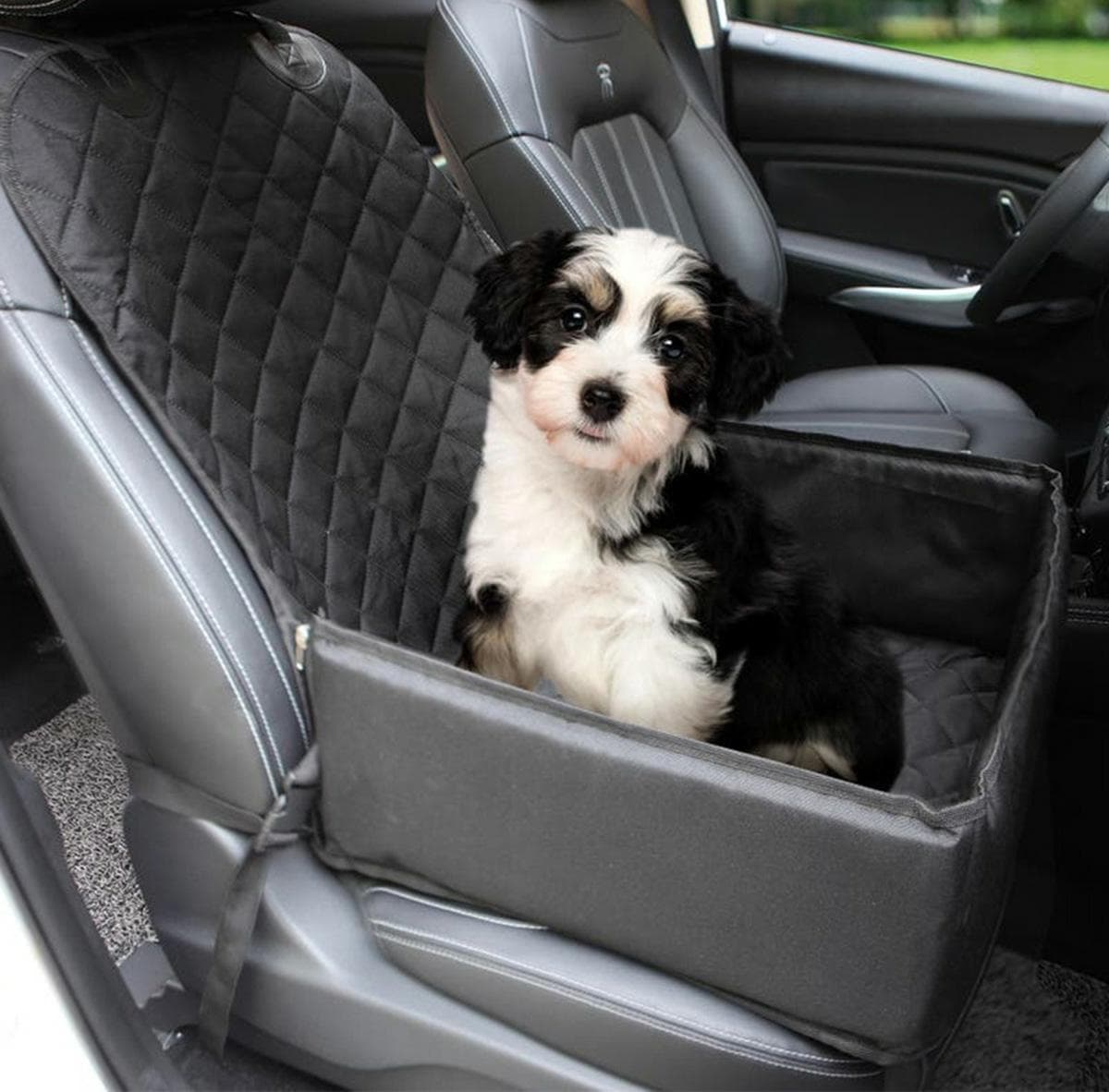 Scaun auto pentru transport animal, neagra — imagine 1