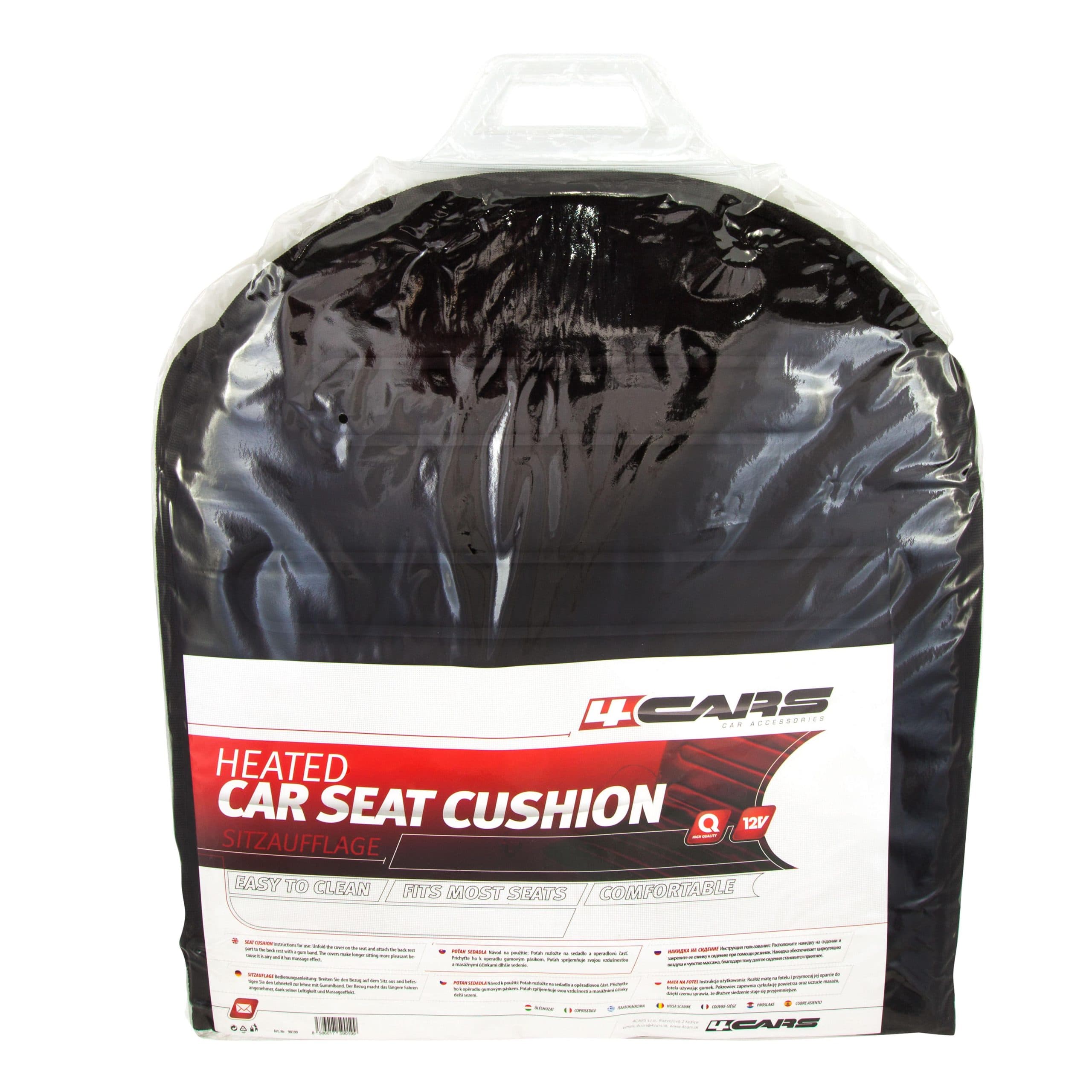 Husa scaun auto 4CARS cu incalzire, spatar forma semirotunda, 2 trepte de caldura — imagine 3