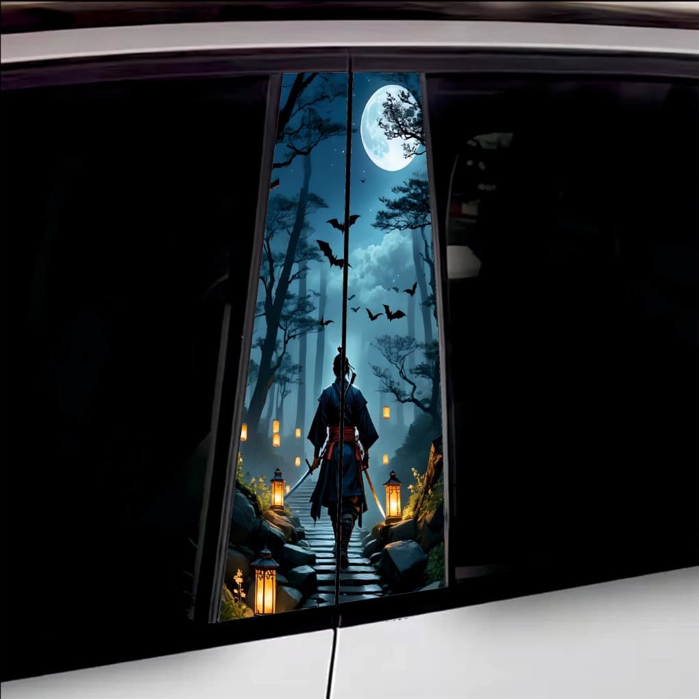 Set de stickere decorative autoadezive pentru stalpii usilor — imagine 1