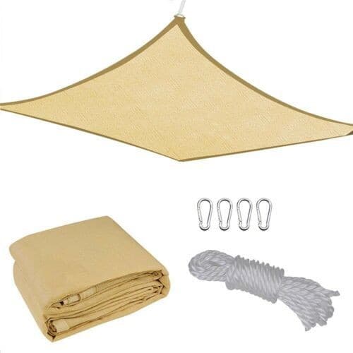 Copertina de soare Flippy Patrata 4x6 m Galben — imagine 1
