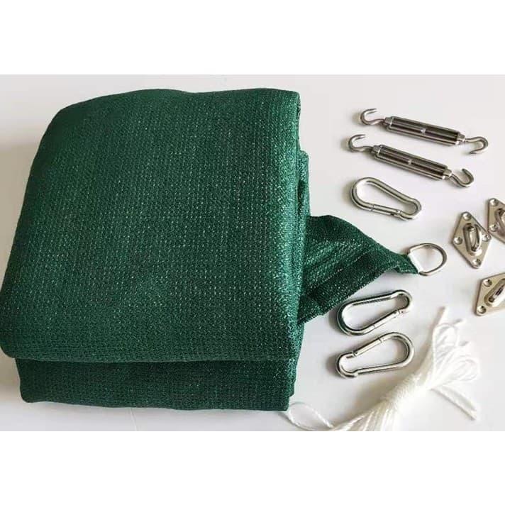Coperta de soare/Parasolar, Flippy, Triunghiulara, 3x3x3 m, verde — imagine 2