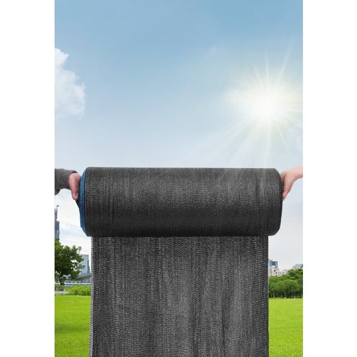 Plasa de umbrire Flippy neagra latime 2m lungime 20m protectie UV — imagine 3
