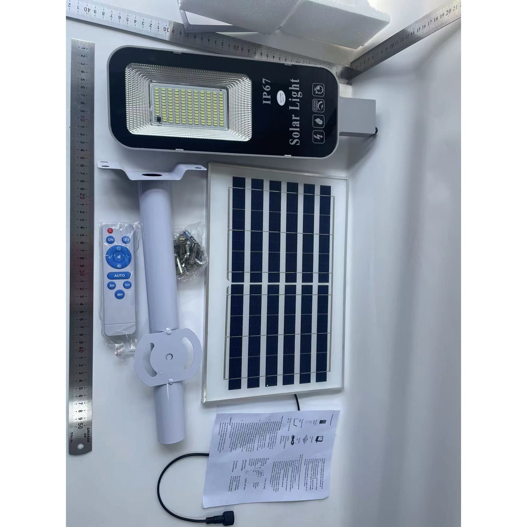 Proiector LED Solar pentru Stalpi, Casa sau Perete, 50W, Panou Solar, IP65 — imagine 7