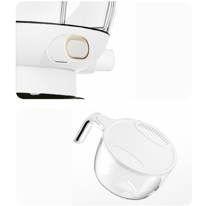 Dozator etajat de cereale Flippy, rotativ 360, 6 compartimente, capacitate 10L, alb — imagine 10