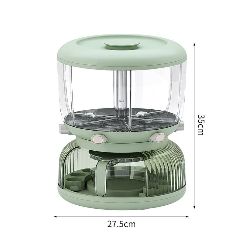 Dozator Etajat de Cereale Flippy Rotativ 360 6 Compartimente Capacitate 10L — imagine 9
