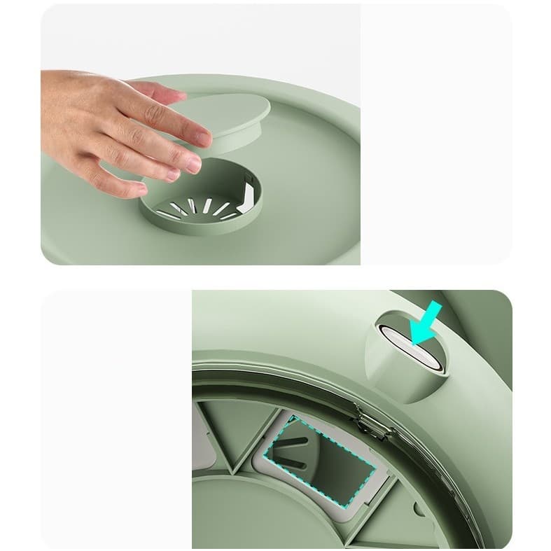 Dozator Etajat de Cereale Flippy Rotativ 360 6 Compartimente Capacitate 10L — imagine 11