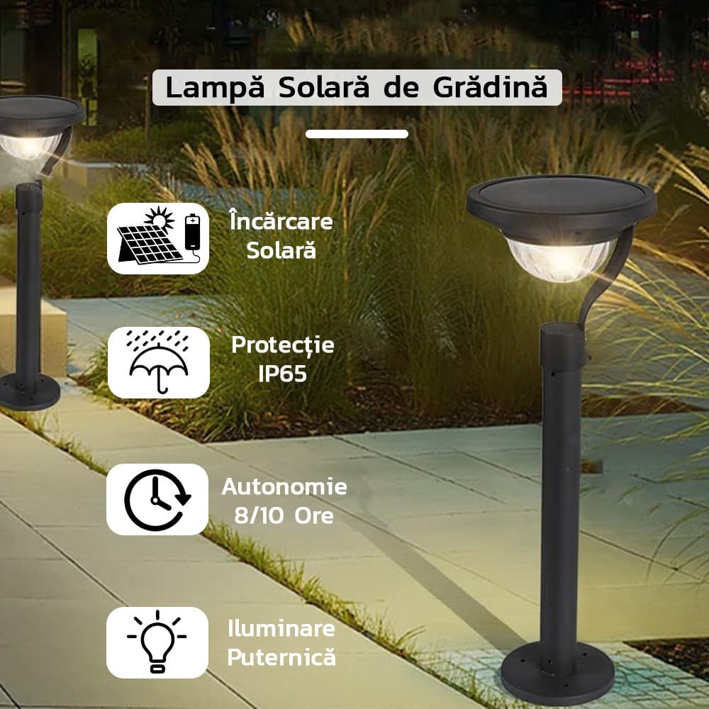Lampa solara LED cu 2 moduri de fixare, Flippy — imagine 1