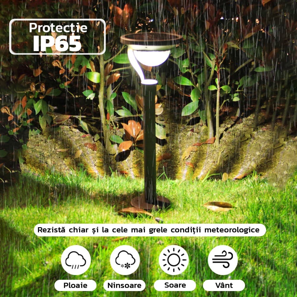 Lampa solara LED cu 2 moduri de fixare, Flippy — imagine 2