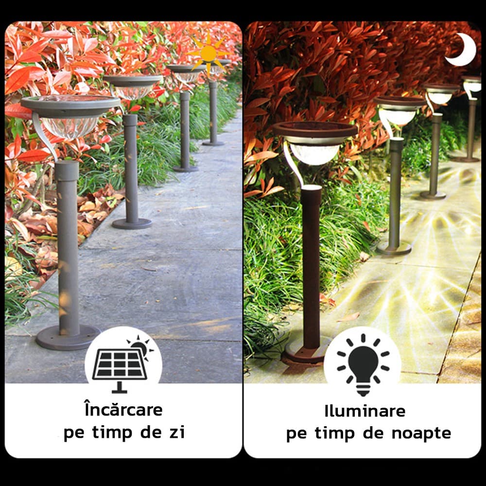 Lampa solara LED cu 2 moduri de fixare, Flippy — imagine 3