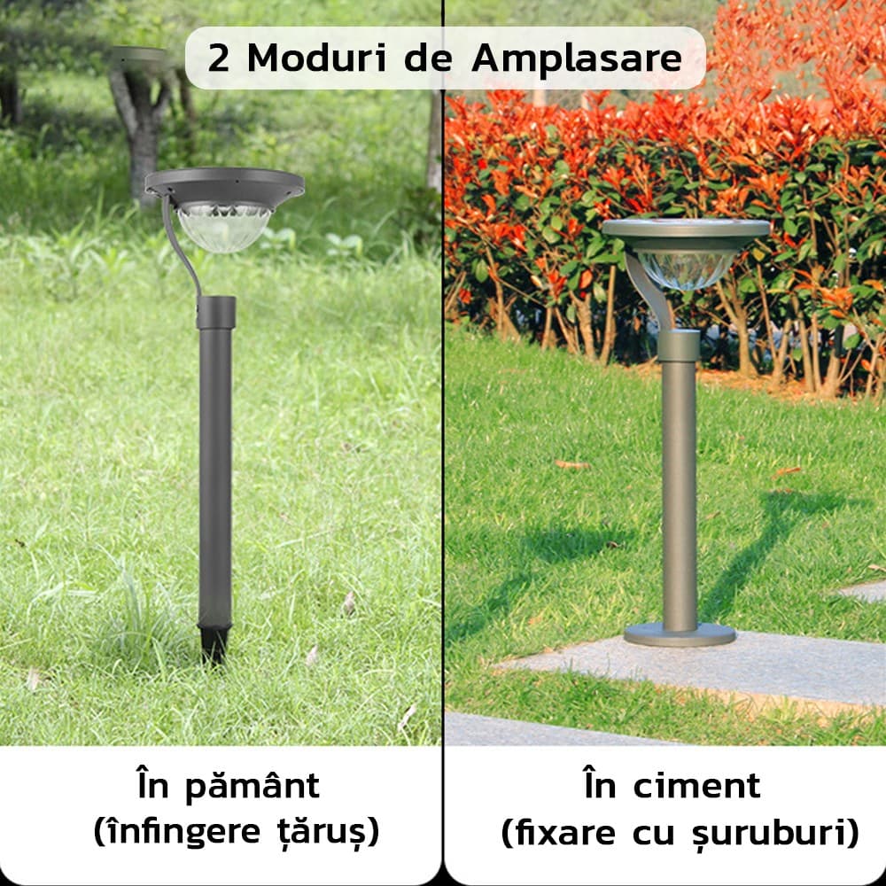 Lampa solara LED cu 2 moduri de fixare, Flippy — imagine 5