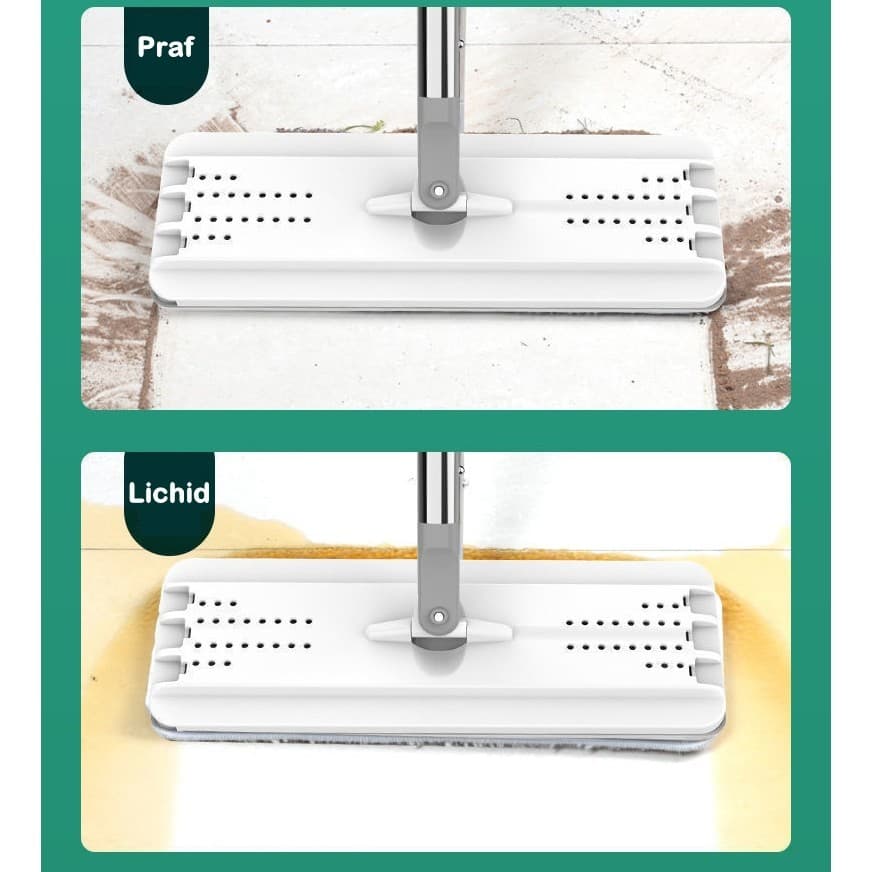 Set de curatenie Flippy mop plat cu galeata de 6 L si rezerve microfibra — imagine 7