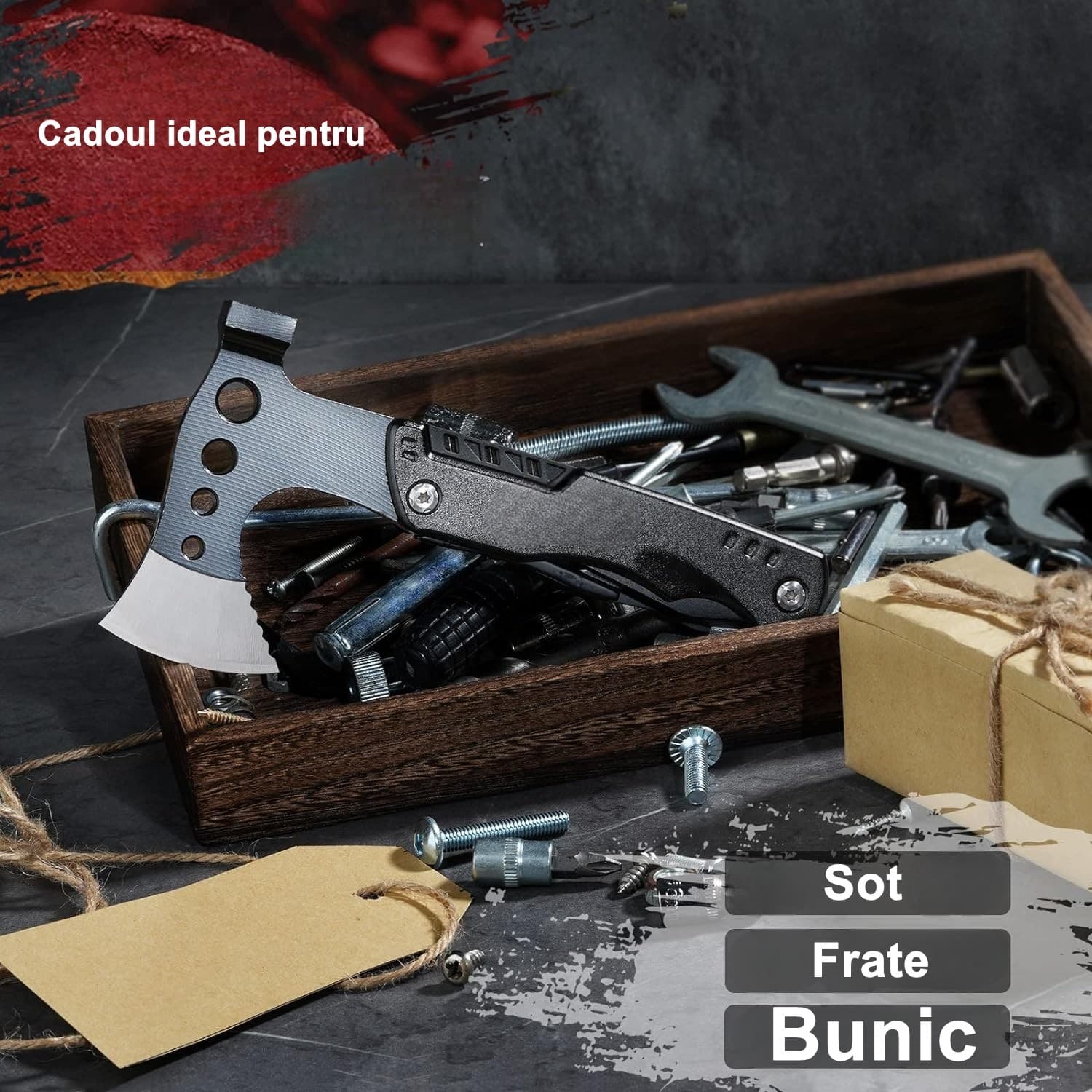 Kit de Supravietuire Multifuncional 16 in 1 Flippy pentru Camping si Drumetie — imagine 5