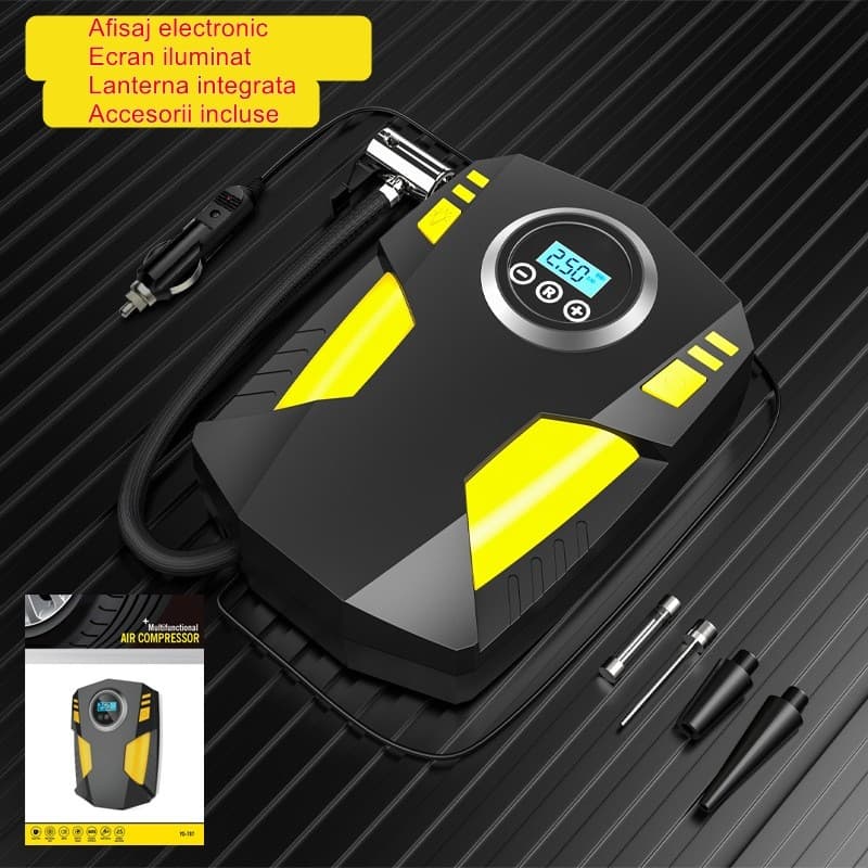 Compresor Auto Portabil Flippy DC 12V 120W 35L/min — imagine 2