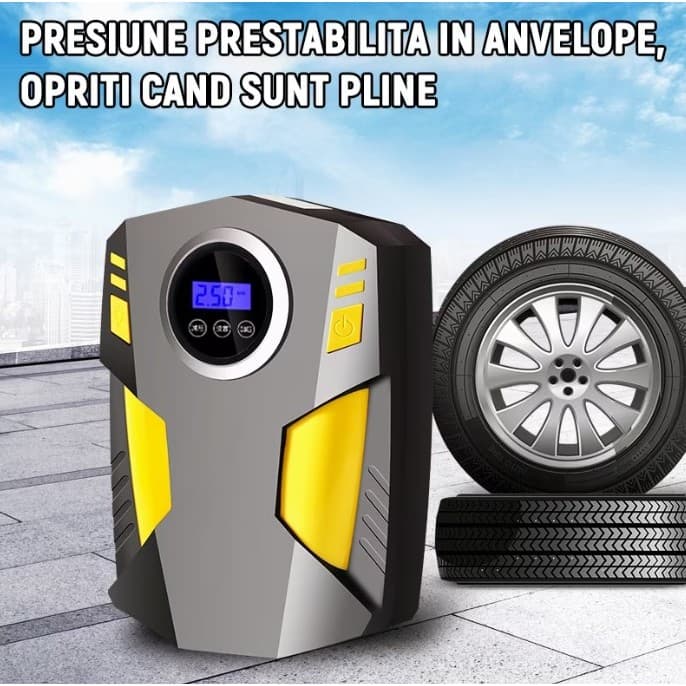 Compresor Auto Portabil Flippy DC 12V 120W 35L/min — imagine 6