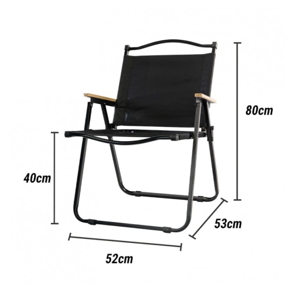 Scaun camping pliabil Flippy Aluminiu Negru — imagine 3