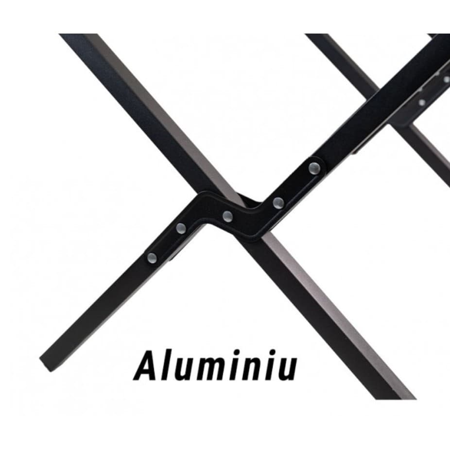 Scaun camping pliabil Flippy Aluminiu Negru — imagine 6