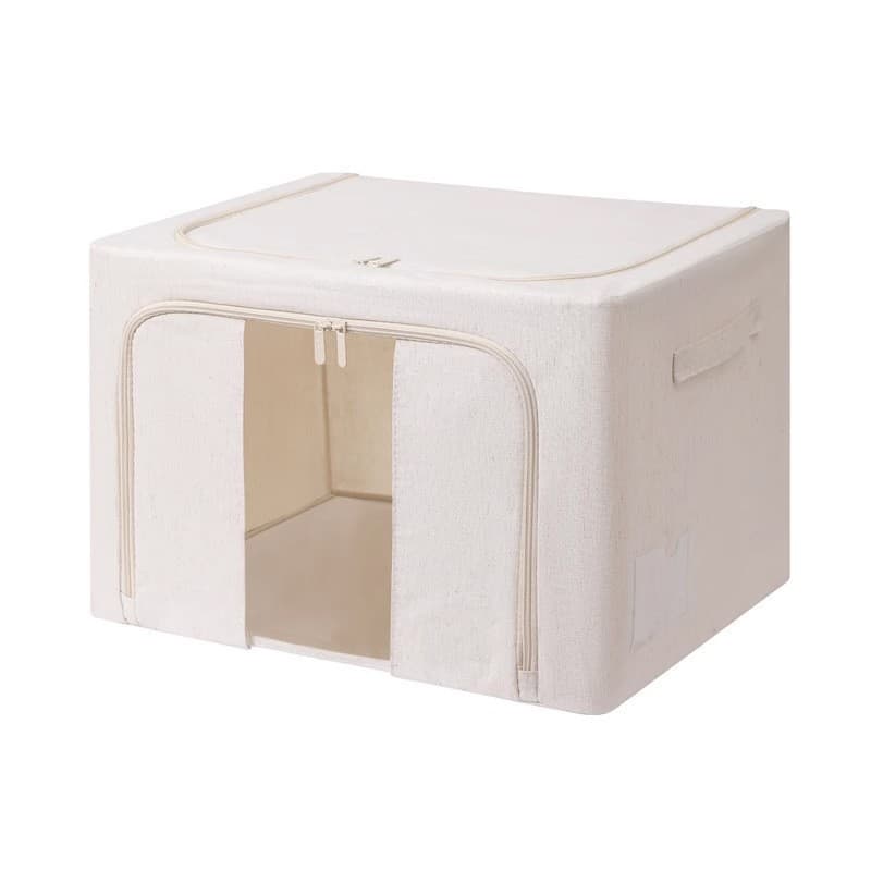 Cutie de Depozitare Pliabila Flippy 66 L Textil Premium Cu Fereastra si Fermuar Dublu — imagine 7
