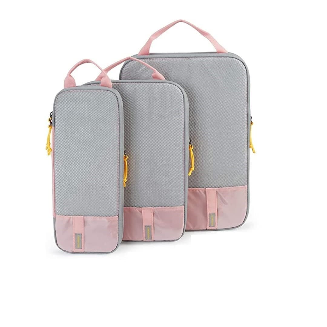 Set de Genti de Calatorie Flippy Compresibile Impermeabile 3 Dimensiuni — imagine 2