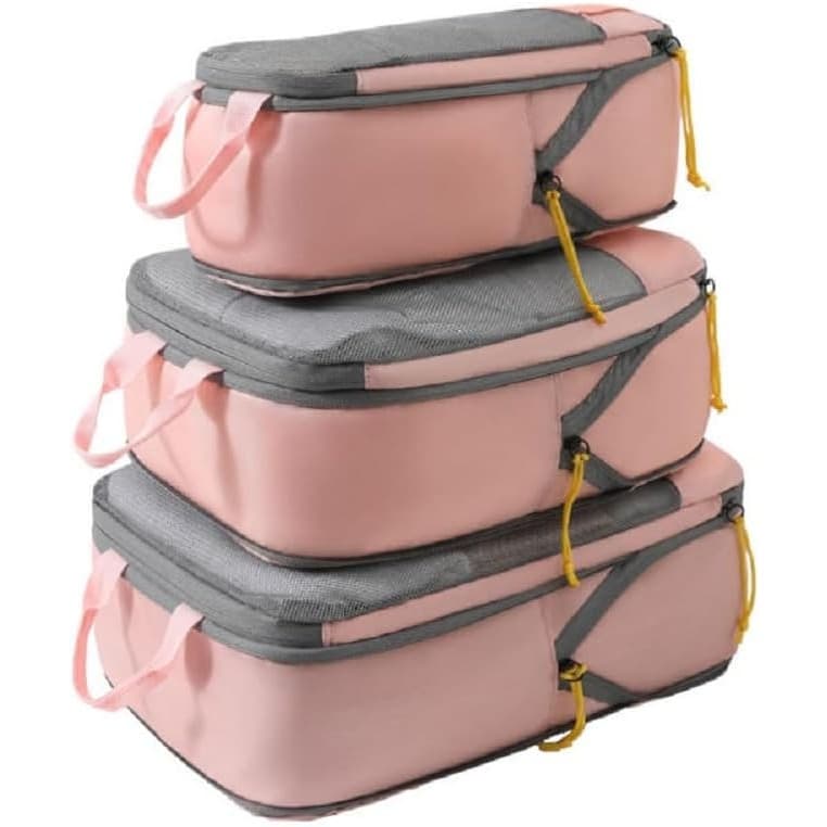 Set de Genti de Calatorie Flippy Compresibile Impermeabile 3 Dimensiuni — imagine 6