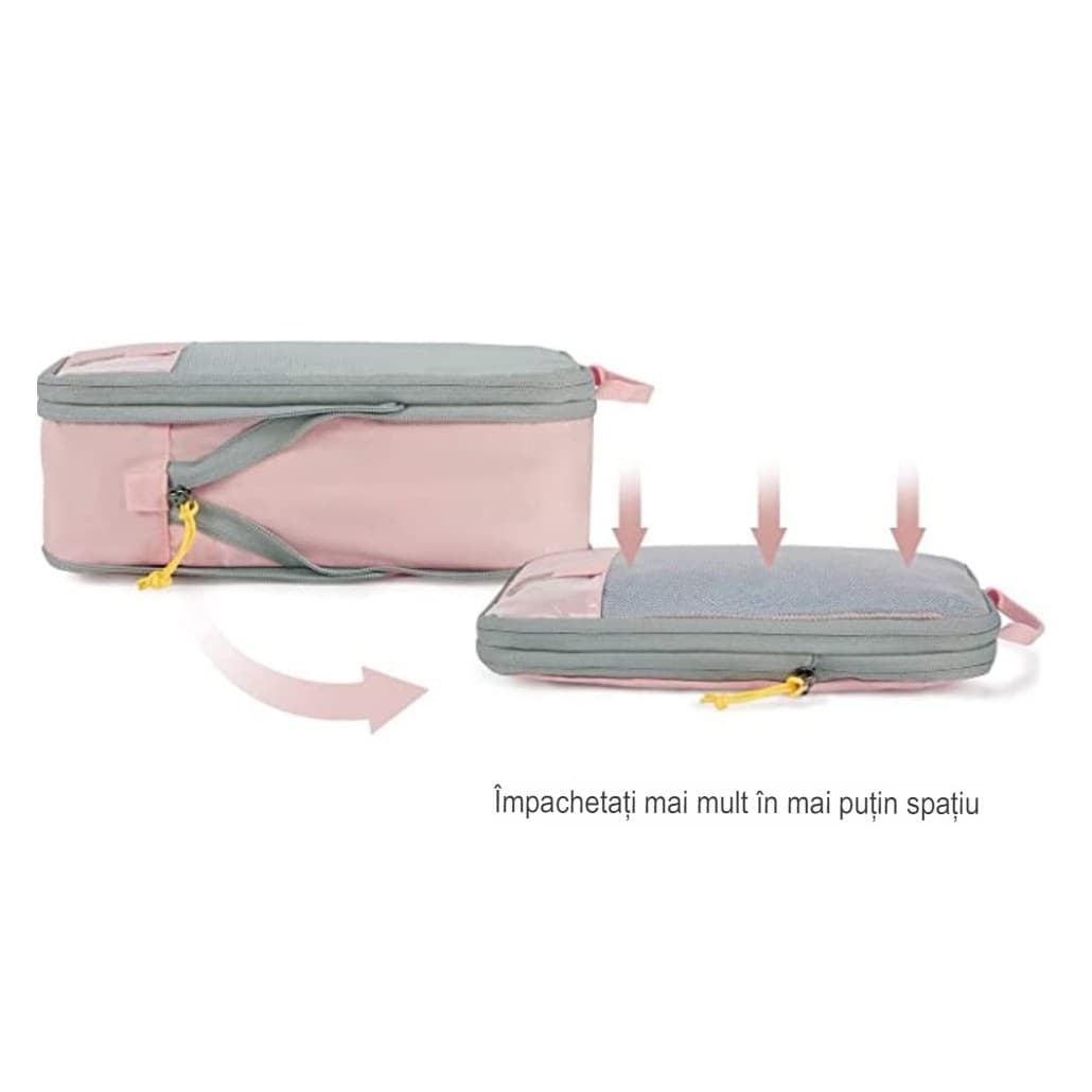 Set de Genti de Calatorie Flippy Compresibile Impermeabile 3 Dimensiuni — imagine 18