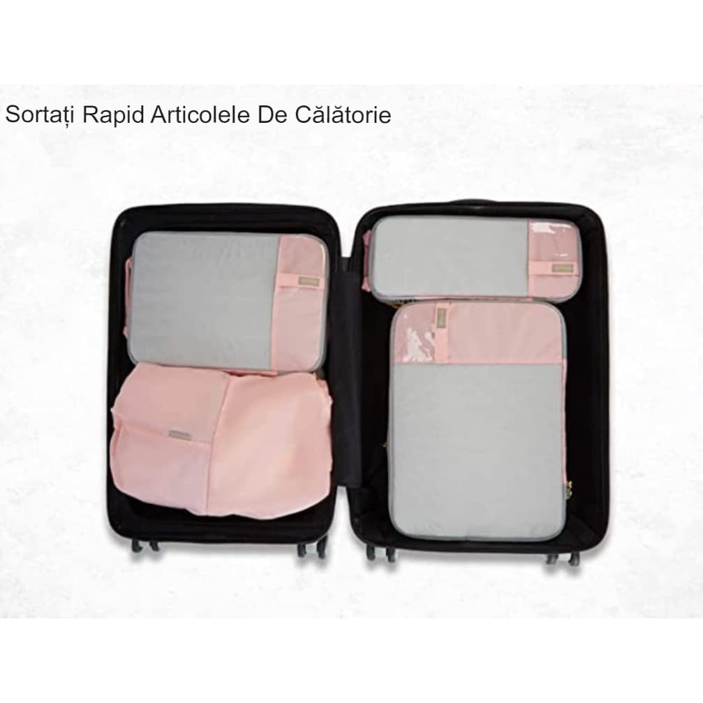 Set de Genti de Calatorie Flippy Compresibile Impermeabile 3 Dimensiuni — imagine 19
