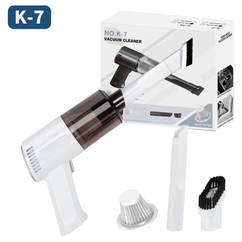 Aspirator Portabil Fara Fir Flippy Tip Pistol K7 Alb — imagine 1