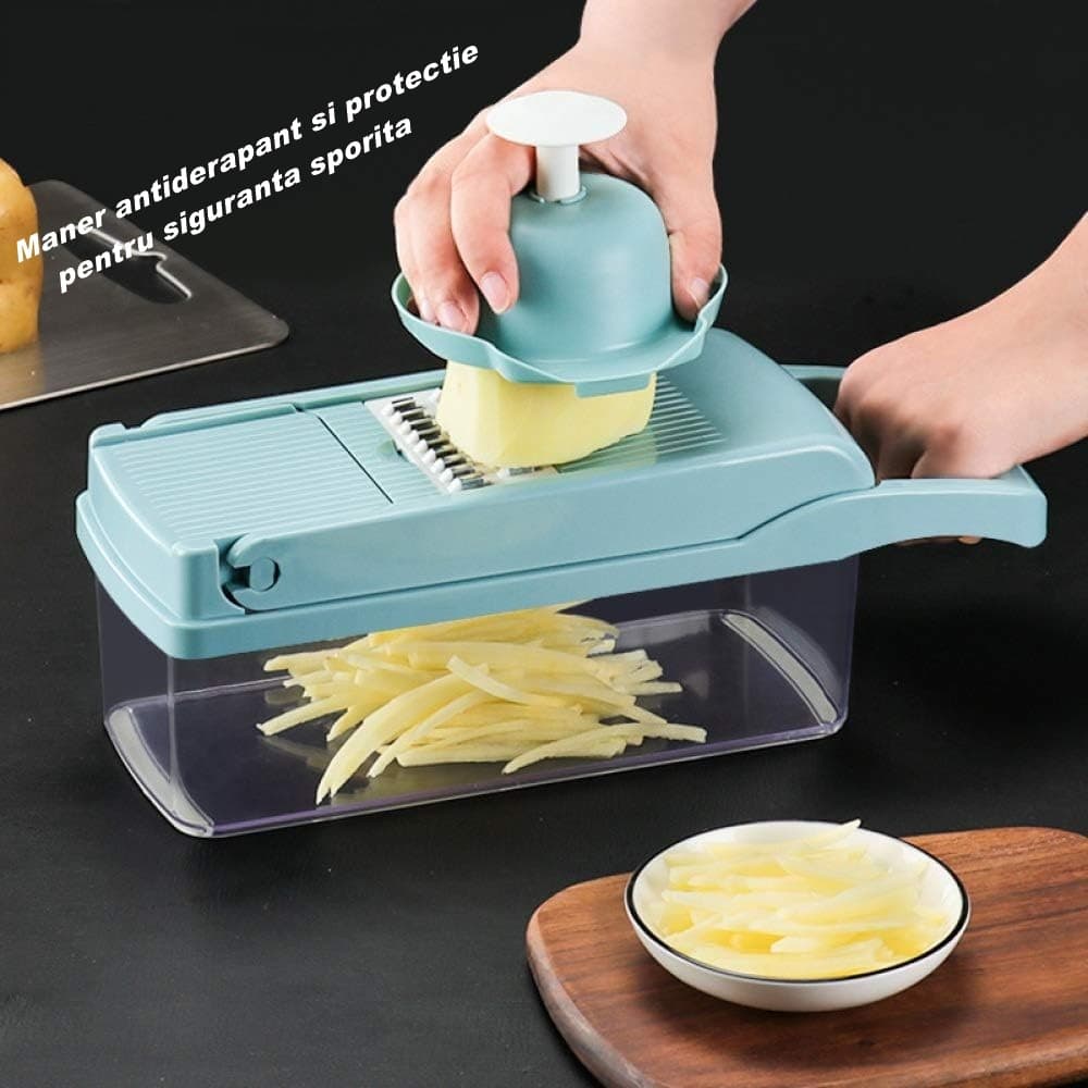 Feliator Multifuncional Flippy 8 in 1 pentru Fructe si Legume — imagine 2