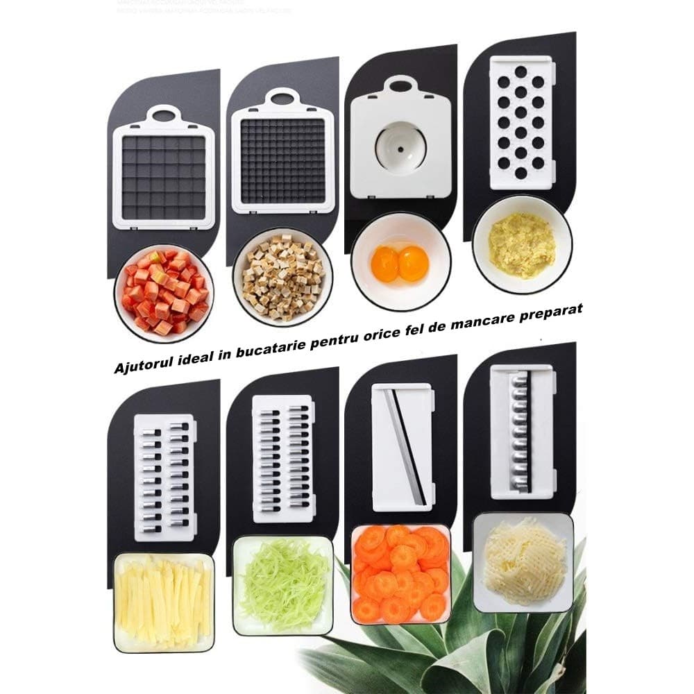Feliator Multifuncional Flippy 8 in 1 pentru Fructe si Legume — imagine 3
