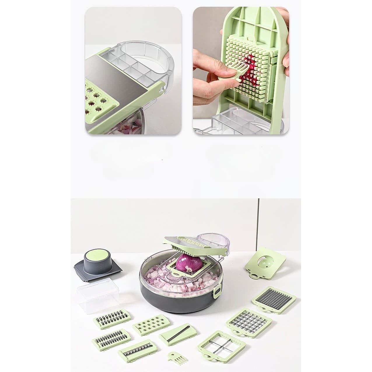 Feliator Multifuncional Flippy 8 in 1 pentru Fructe si Legume — imagine 2