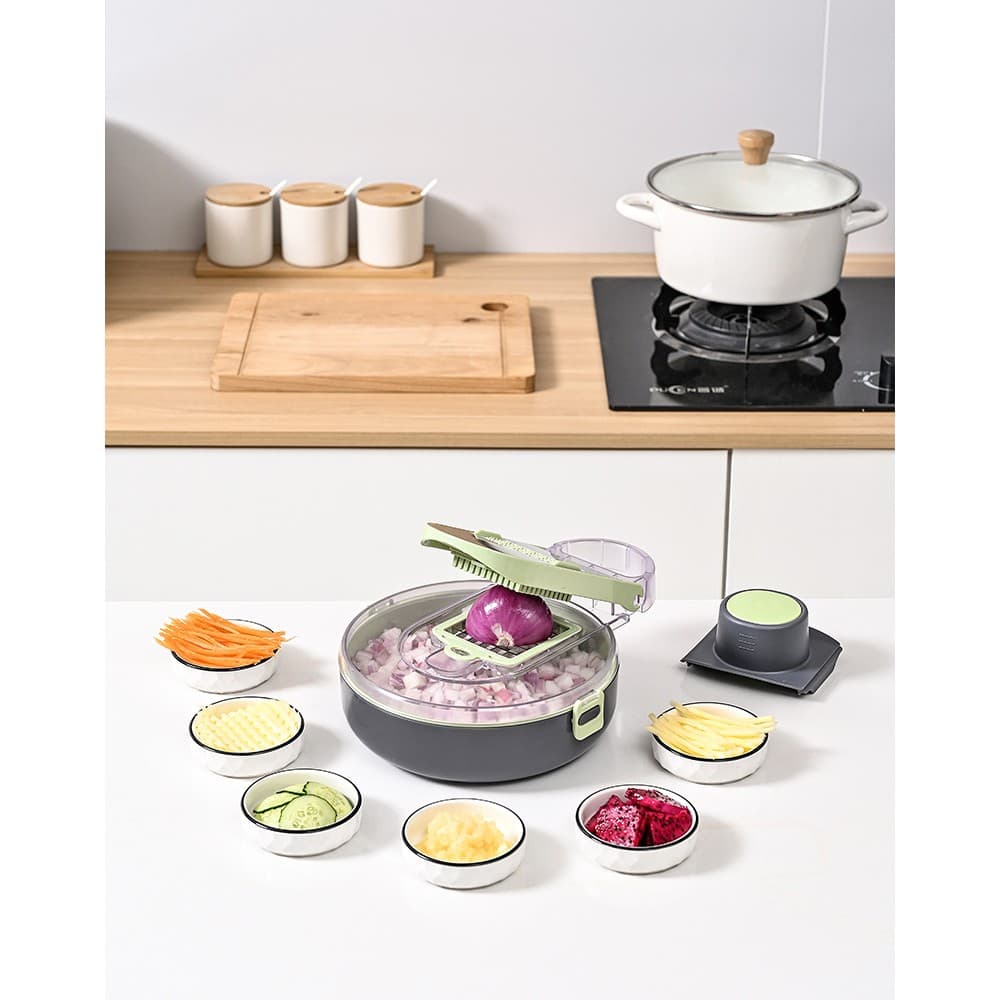 Feliator Multifuncional Flippy 8 in 1 pentru Fructe si Legume — imagine 6