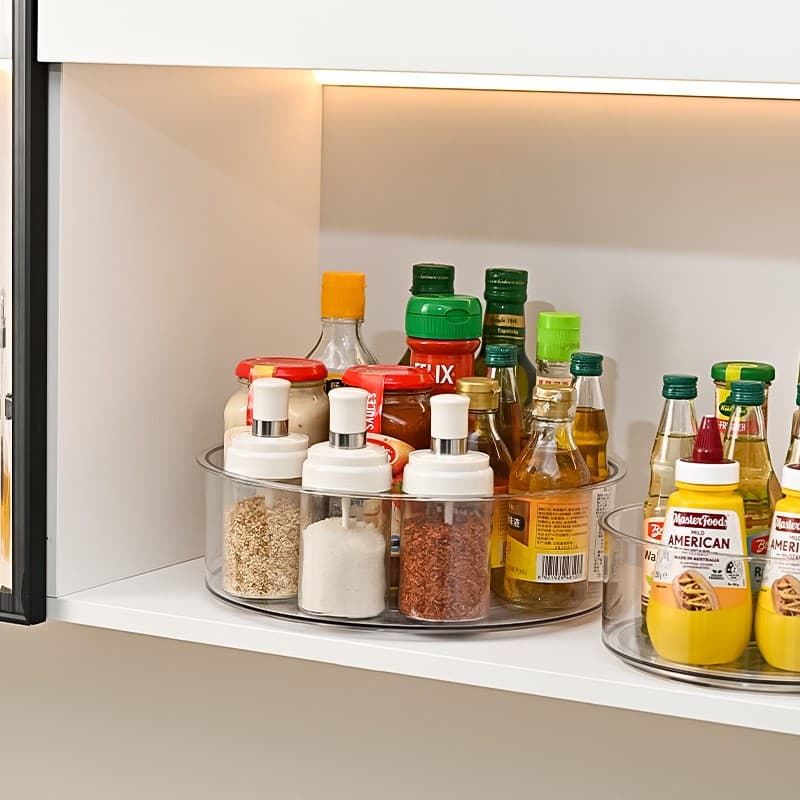 Suport Rotativ Flippy pentru Condimente Rotund Transparent Plastic — imagine 2
