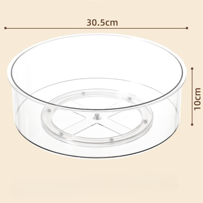 Suport Rotativ Flippy pentru Condimente Rotund Transparent Plastic — imagine 3