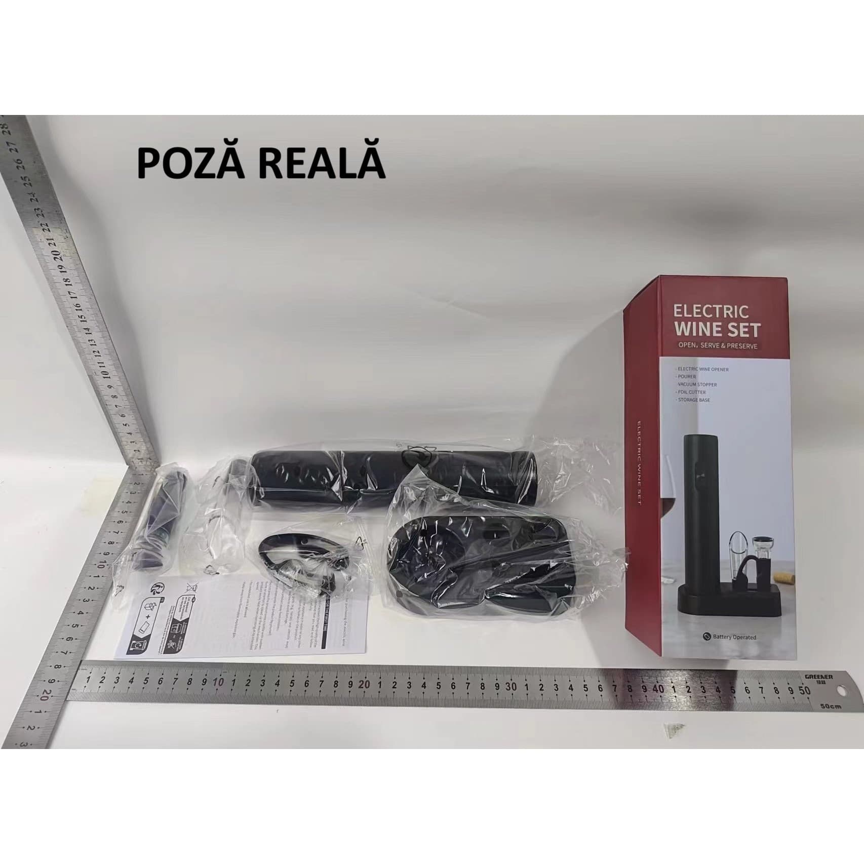 Set Deschizator Vin Electric Flippy 5 piese Multifunctional — imagine 5