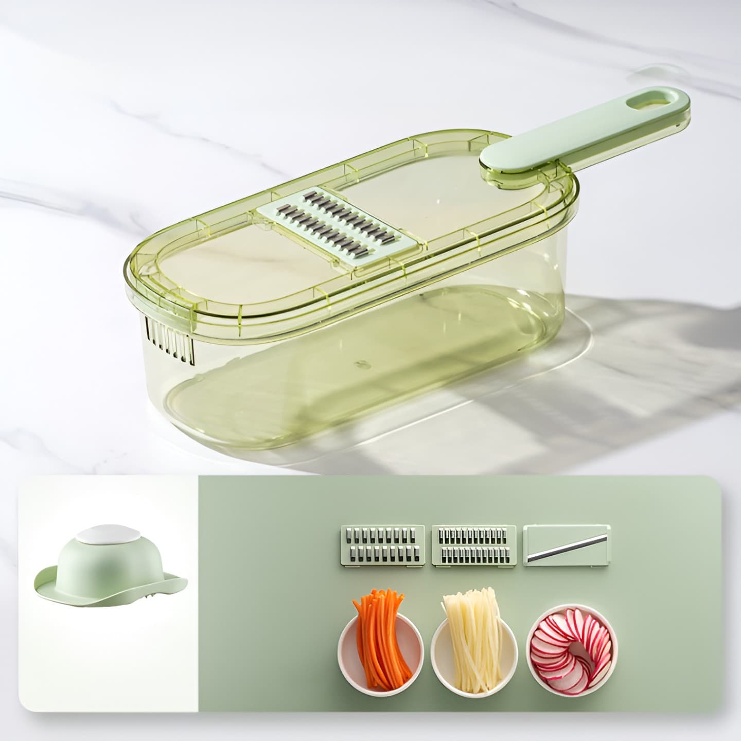 Feliator Multifuncional Flippy 3 in 1 pentru Fructe si Legume — imagine 6