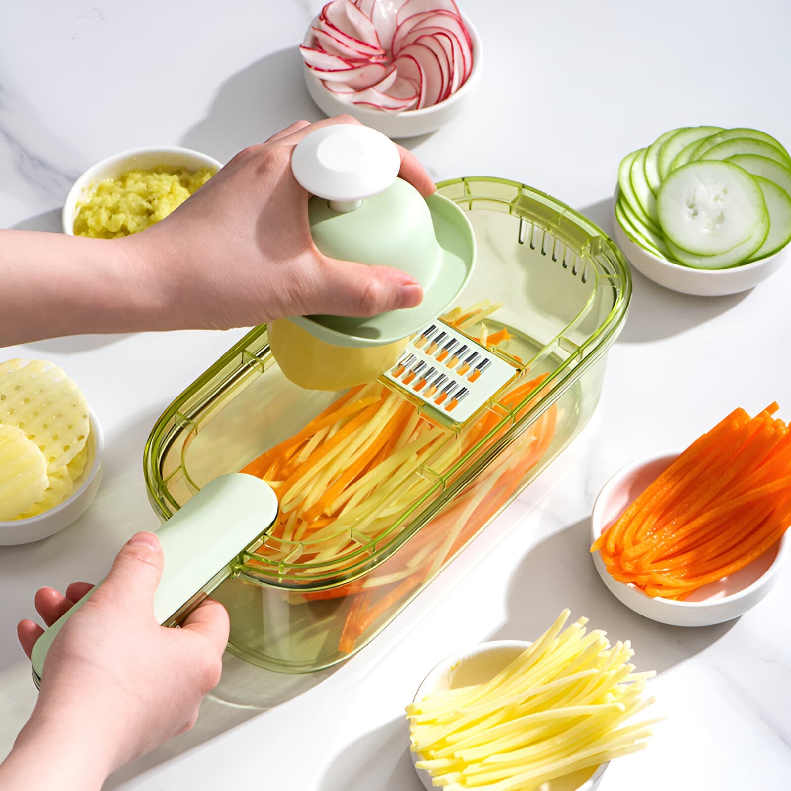 Feliator Multifuncional Flippy 3 in 1 pentru Fructe si Legume — imagine 8