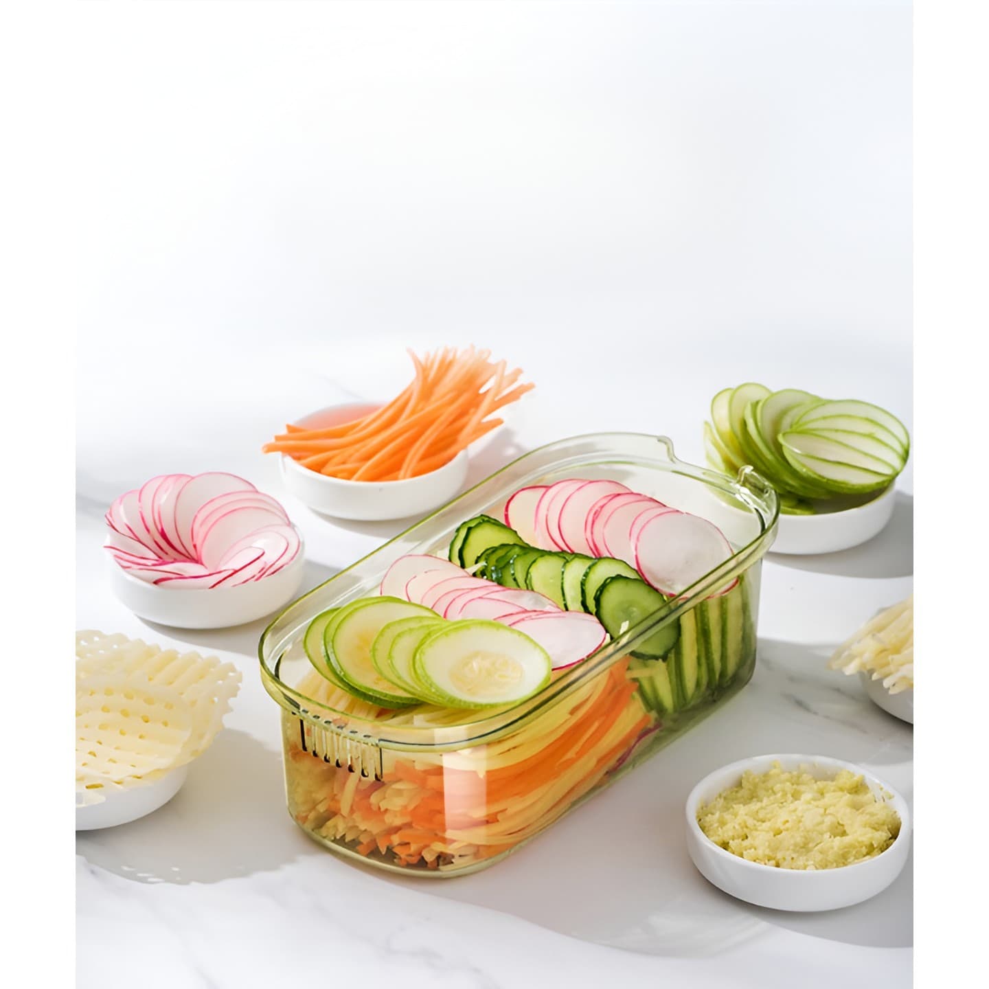 Feliator Multifunctional Flippy 6 in 1 pentru Fructe si Legume — imagine 4