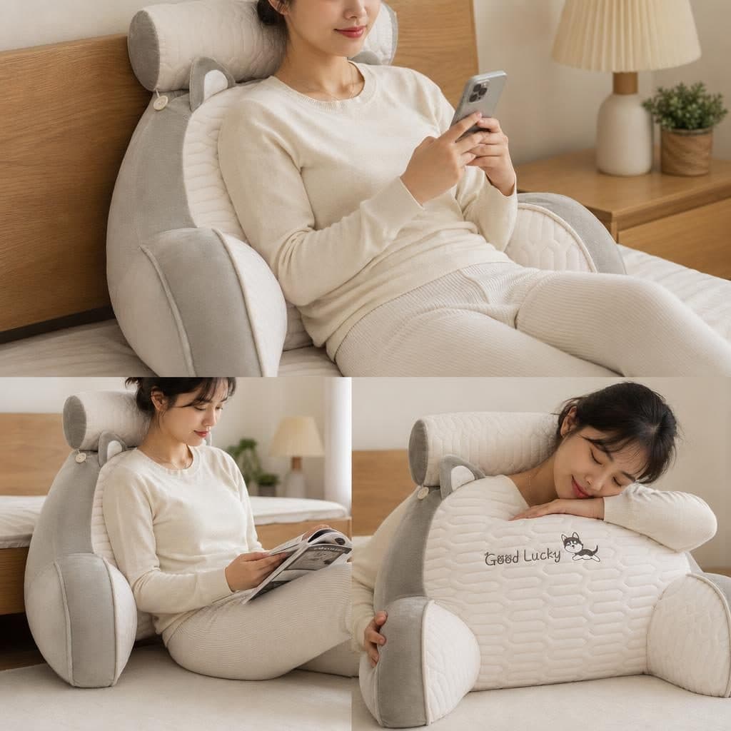 Perna Flippy Multifuncională Ortopedică Gri 60x40 cm — imagine 3
