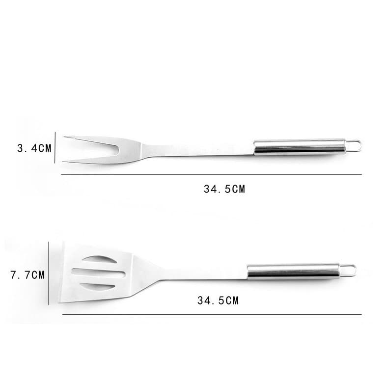 Set Ustensile Gratar Flippy Otel Inoxidabil — imagine 9