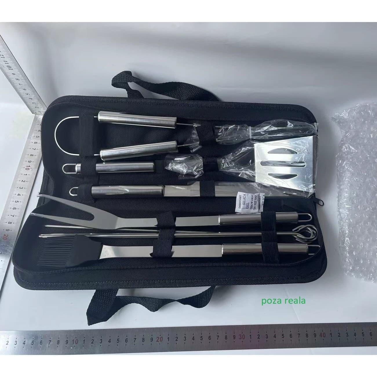 Set Ustensile Gratar Flippy Otel Inoxidabil — imagine 1