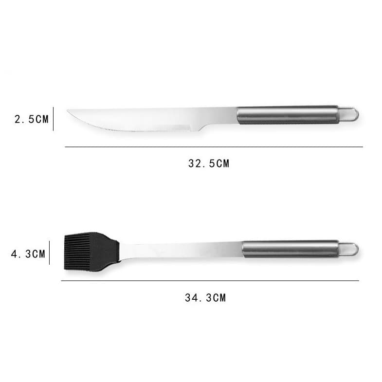 Set Ustensile Gratar Flippy Otel Inoxidabil — imagine 3